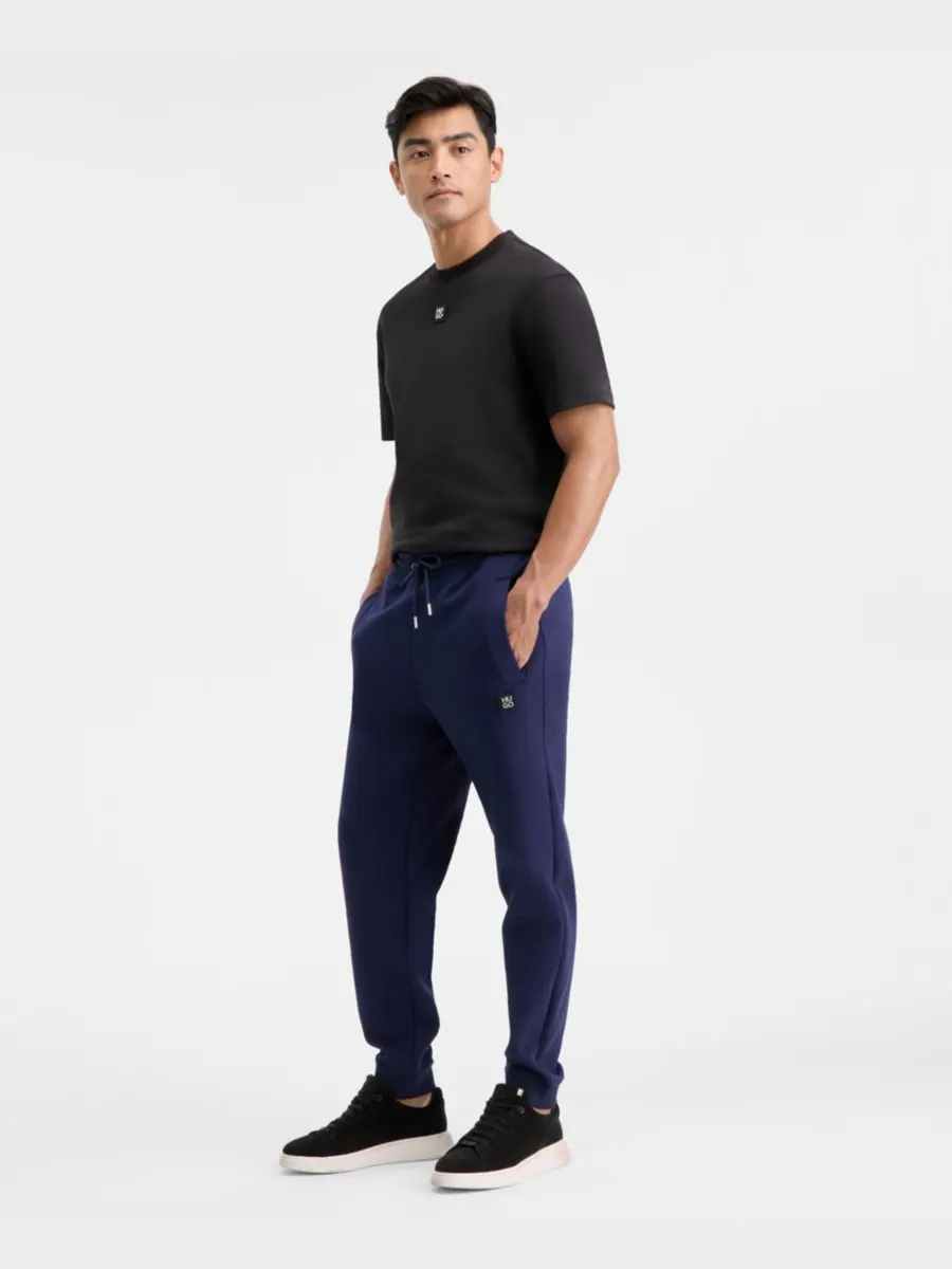 Мужские спортивные штаны Dimacs с логотипом Stacked Logo Hugo Boss — изображение 3 из 4, темно-синий