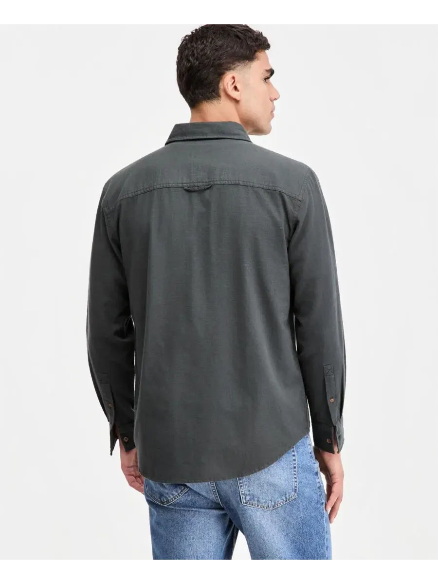 Мужская рубашка с длинным рукавом Steven Sun + Stone — изображение 3 из 3, черный