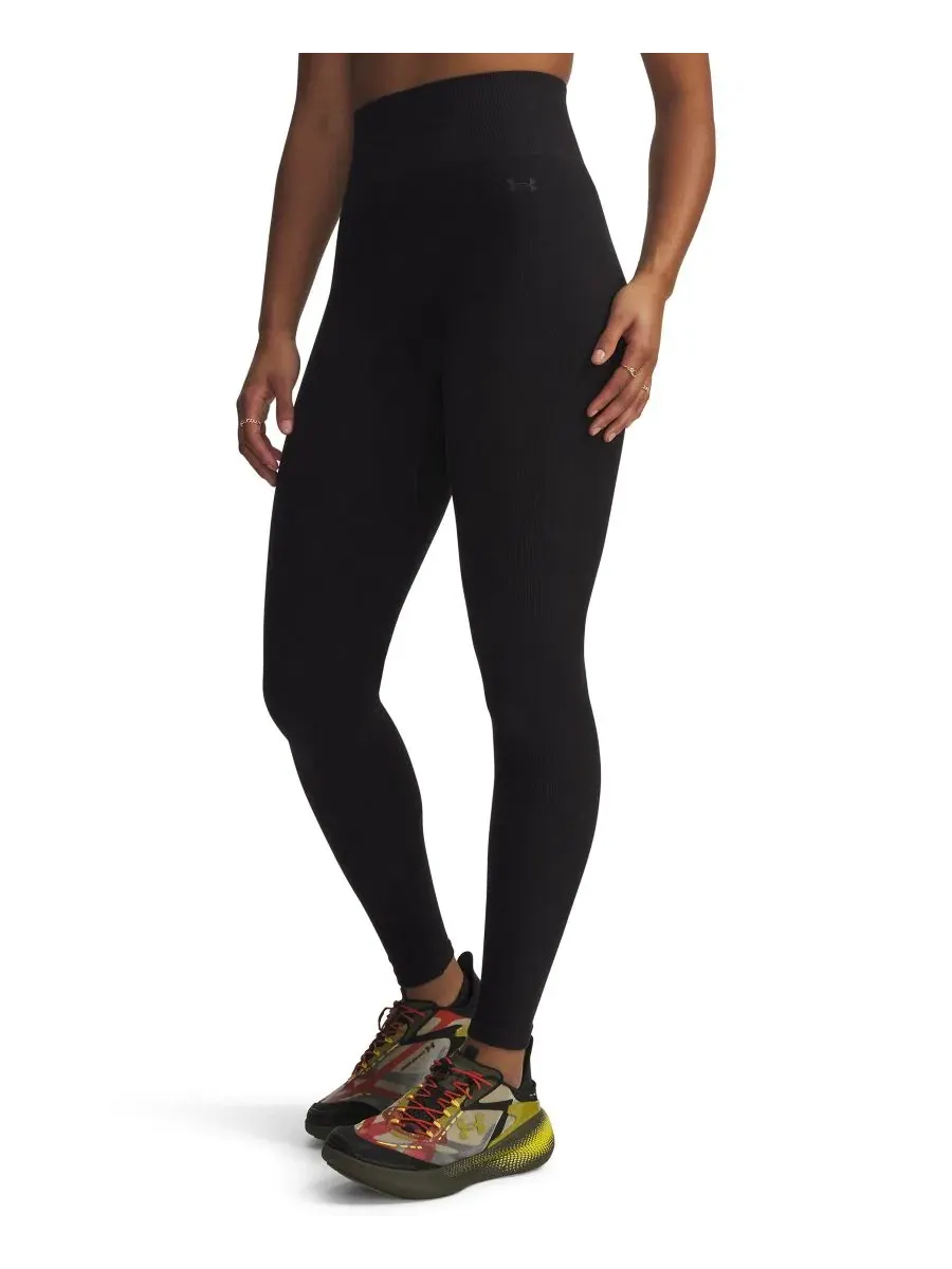 Леггинсы бесшовные с длиной до щиколотки Under Armour — изображение 1 из 3, черный