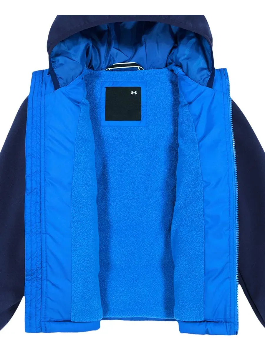 Детская куртка с капюшоном, стеганая, на молнии Under Armour — изображение 4 из 6, синий