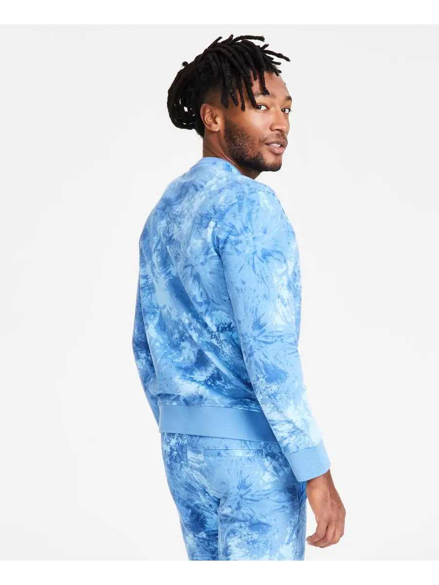 Мужская флисовая толстовка с эффектом градиентной окраски A|X Armani Exchange — изображение 2 из 6, синий