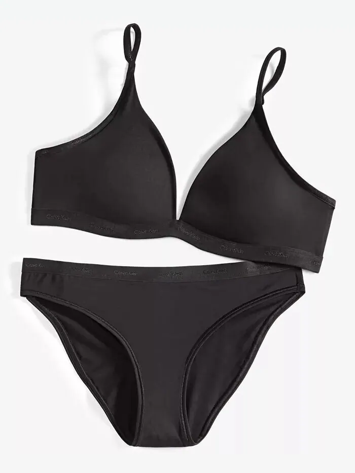 Женское нижнее белье-браслет и бикини Form To Body Triangle Calvin Klein — изображение 3 из 3, коричневый
