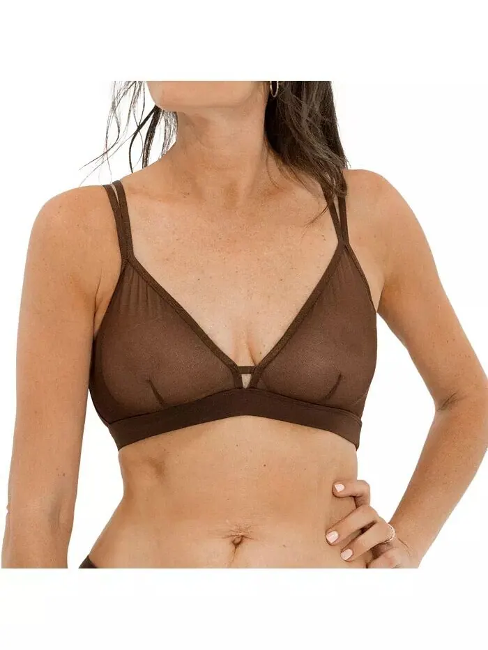 Бюстгальтер-борцовка большого размера Nude Shade Wireless Comfort Mesh Naked Rebellion