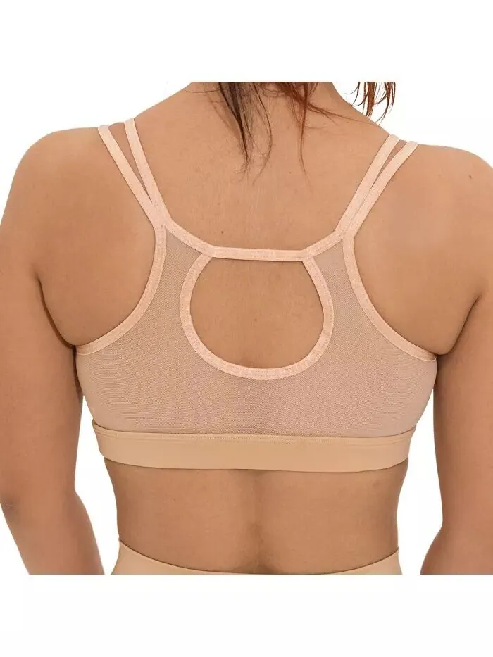 Бюстгальтер-борцовка большого размера Nude Shade Wireless Comfort Mesh Naked Rebellion
