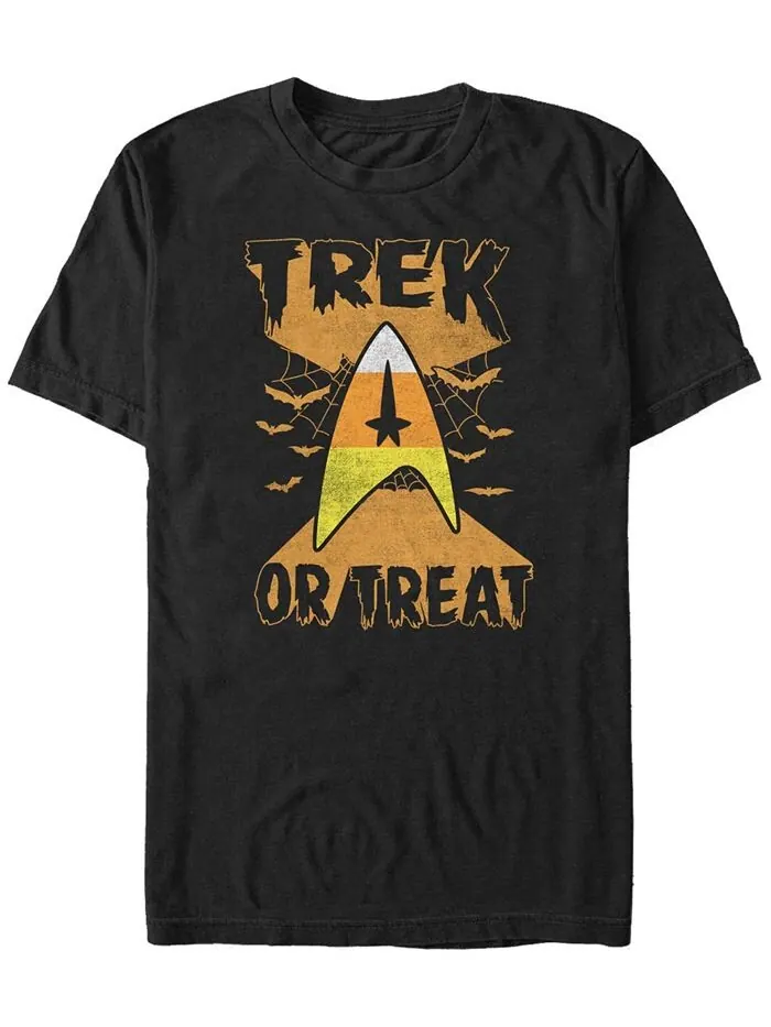 Мужская футболка Star Trek Trek or Treat Candy Corn со значком Хэллоуина с короткими рукавами Fifth — изображение 1 из 1