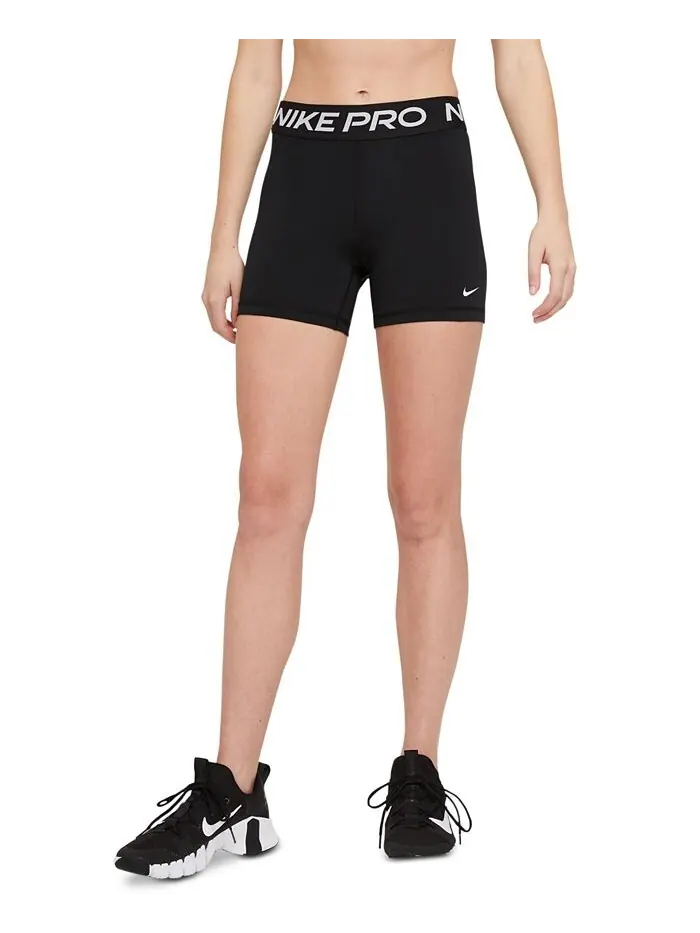 Женские шорты Pro 365 5 дюймов Nike — изображение 5 из 6, черный/белый