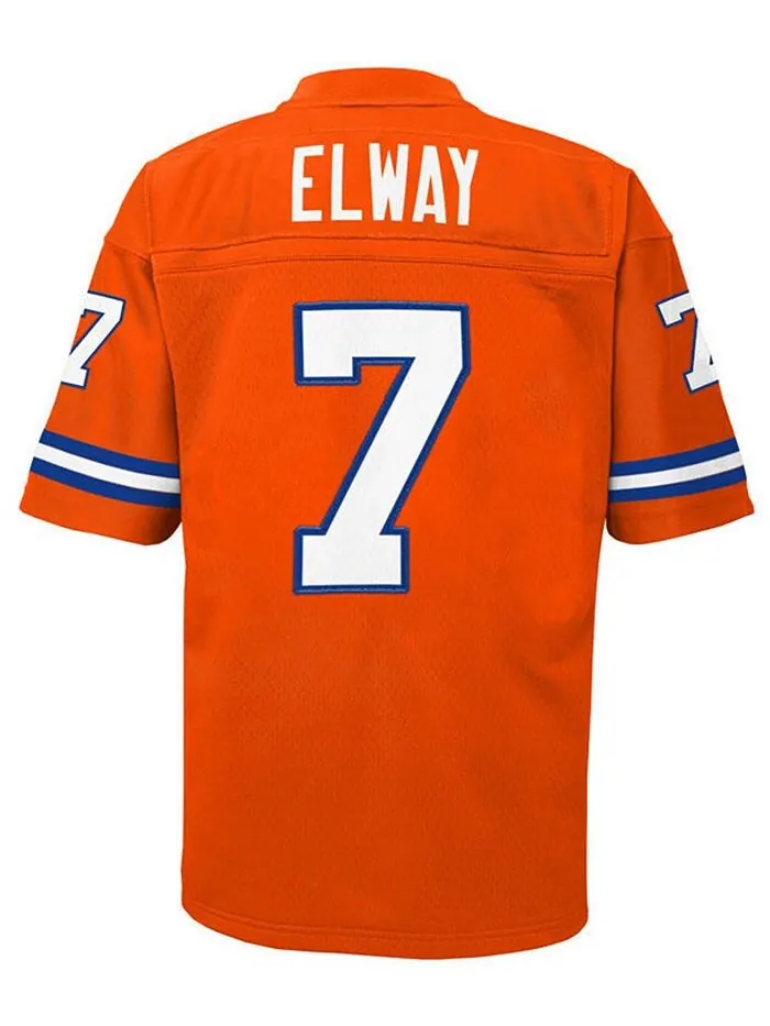 Джерси игрока в отставке Big Boys John Elway Denver Broncos Legacy Mitchell & Ness — изображение 2 из 3, оранжевый