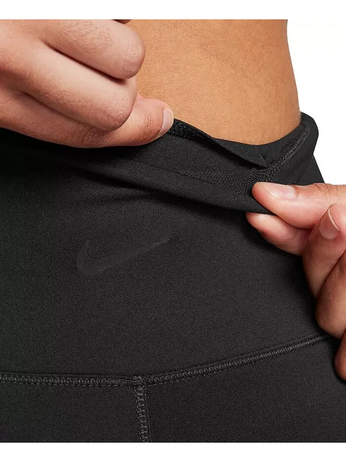 Женские байкерские шорты One с высокой талией 5 дюймов Nike — изображение 4 из 4, черный/черный