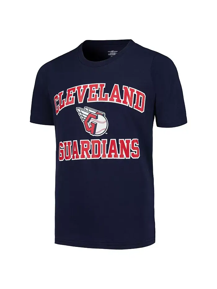 Футболка «Heart Soul» для больших мальчиков и девочек из Navy Cleveland Guardians Outerstuff — изображение 3 из 3