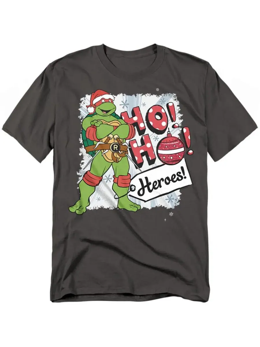 Рождественская футболка Raphael Heroes для высоких и крупных мужчин Teenage Mutant Ninja Turtles — изображение 1 из 3