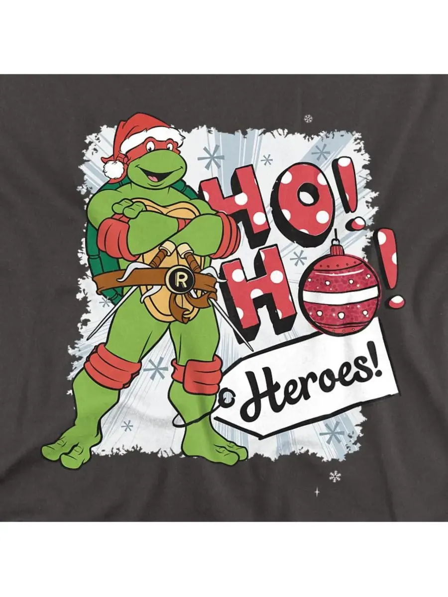Рождественская футболка Raphael Heroes для высоких и крупных мужчин Teenage Mutant Ninja Turtles — изображение 2 из 3