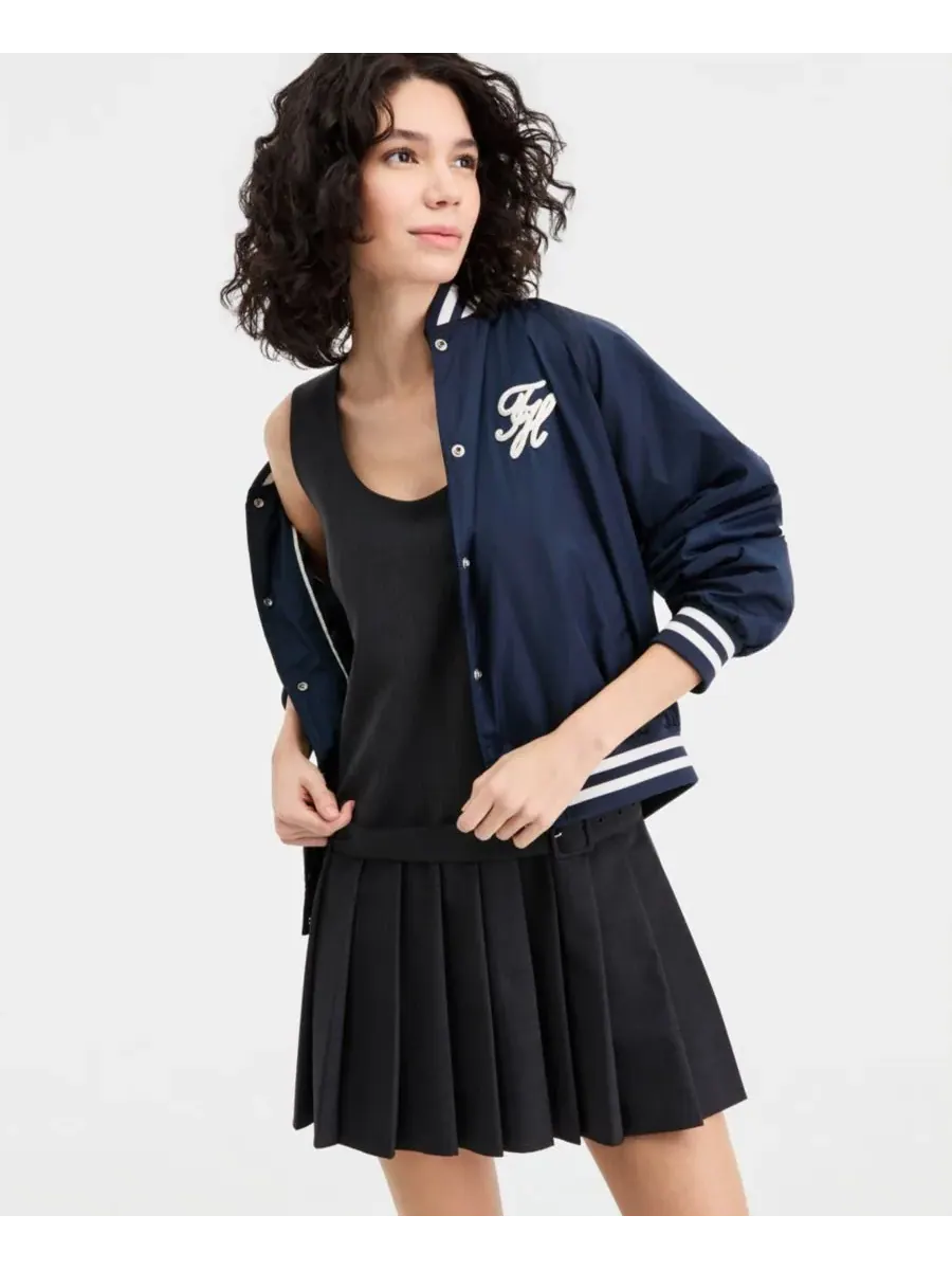 Женское мини-платье с вырезом-лодочкой Tommy Hilfiger, серый allover — изображение 2 из 9