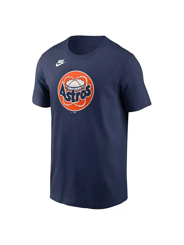 Мужская футболка Houston Astros Cooperstown Collection с логотипом команды — изображение 3 из 3, синий