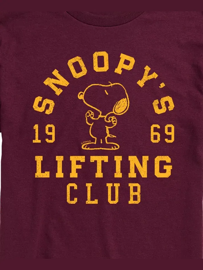 Мужская футболка с коротким рукавом Peanuts Snoopy's Lifting Club AIRWAVES — изображение 2 из 3, красный