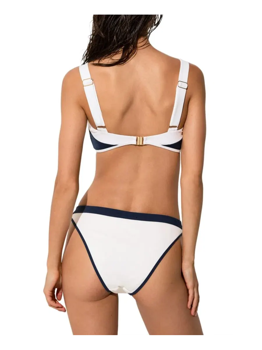 Плавки бикини Saskia Contrast Fixed-Side с контрастной отделкой REISS — изображение 2 из 4