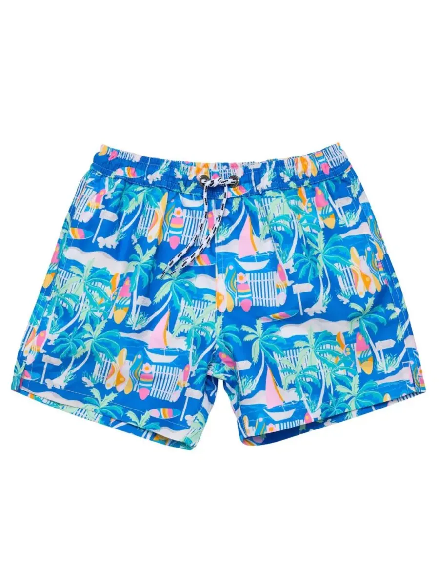 Плавки с принтом Breakwater Beach Swim Shorts Snapper Rock — изображение 1 из 4, синий