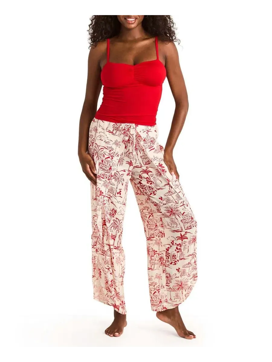 Комплект из топа и брюк Patti Cami And Pants Set Adore Me — изображение 1 из 4, бежевый