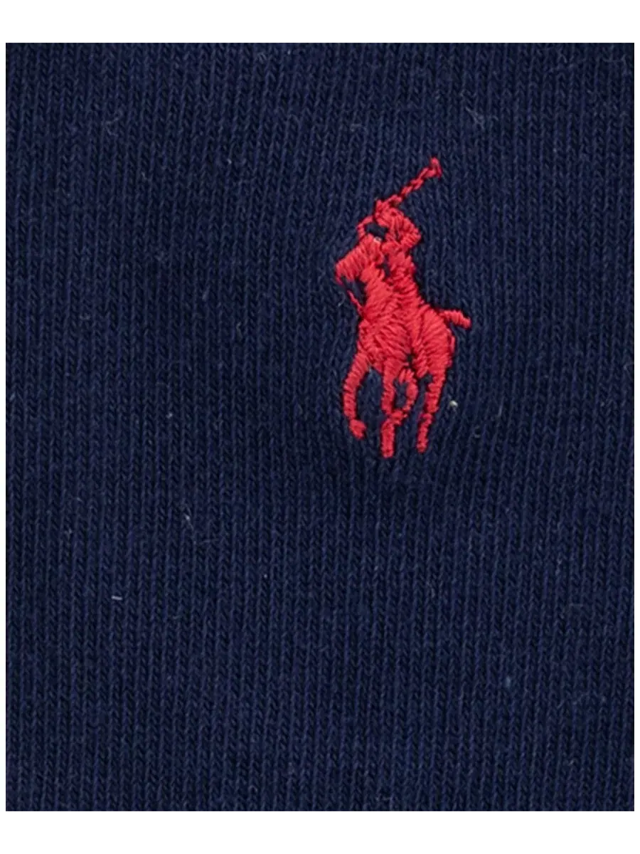 Комплект носков хлопковых с вышивкой Pony Polo Ralph Lauren — изображение 4 из 6, бежевый/мульти