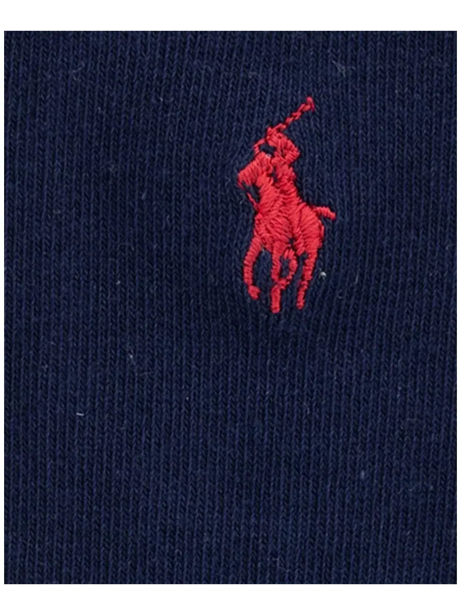Комплект носков хлопковых с вышивкой Pony Polo Ralph Lauren — изображение 5 из 6, бежевый/мульти