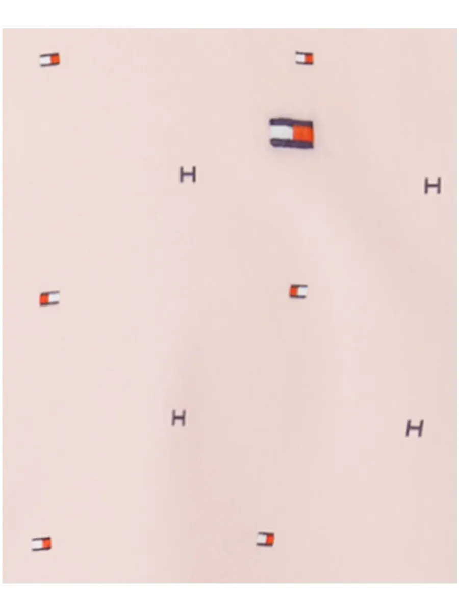 Детская тканая футболка с коротким рукавом Tommy Flag для мальчиков 8-20 лет Tommy Hilfiger — изображение 8 из 8, розовый