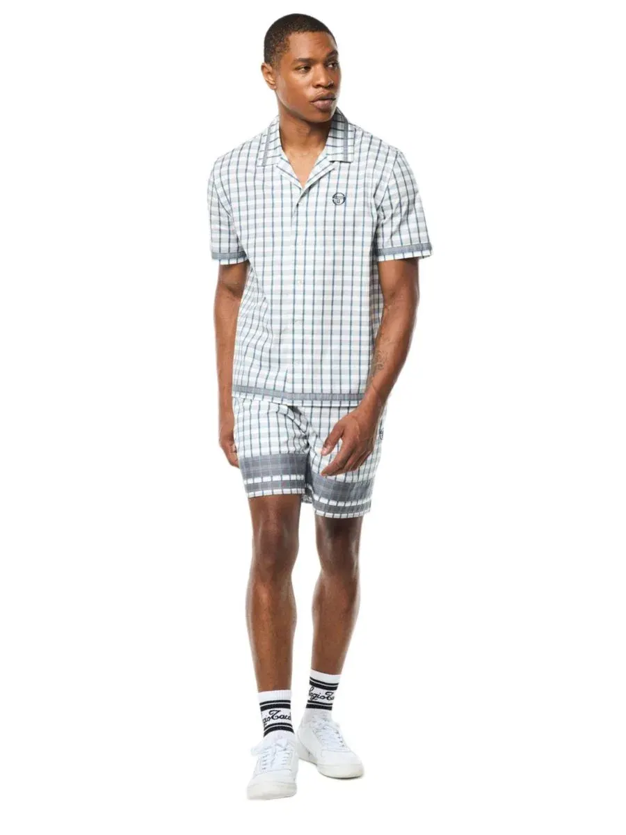 Рубашка Quadretto Cabana с принтом Sergio Tacchini — изображение 3 из 5, белый