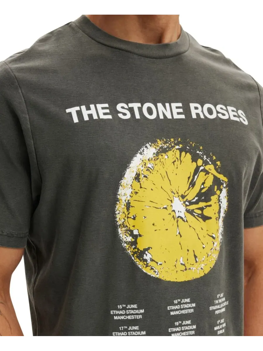 Футболка с укороченным кроем Timeless Music Cotton On, Faded Slate / The Stone Roses - Tour — изображение 3 из 4