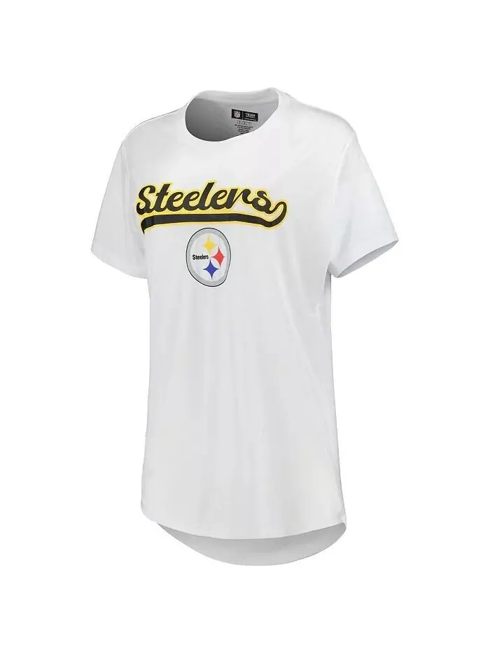 Женский комплект для сна из футболки и леггинсов Pittsburgh Steelers Sonata белого — изображение 4 из 4, белый темно-серый