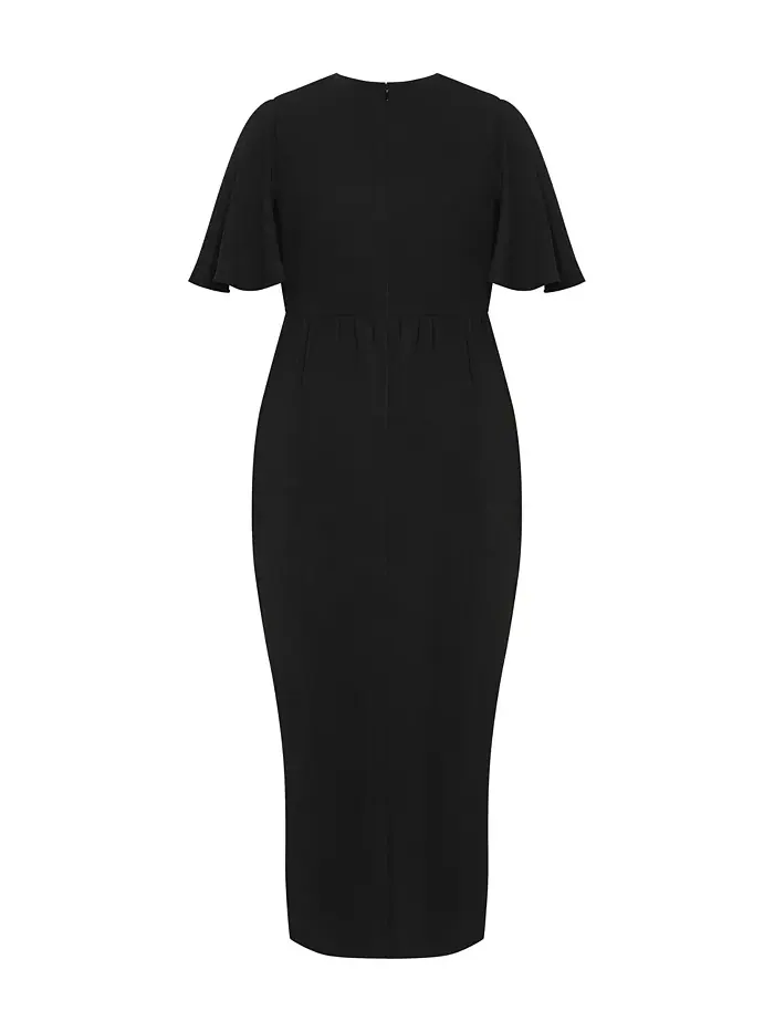 Платье макси Plus Size Braelynn CITY CHIC — изображение 2 из 5, черный