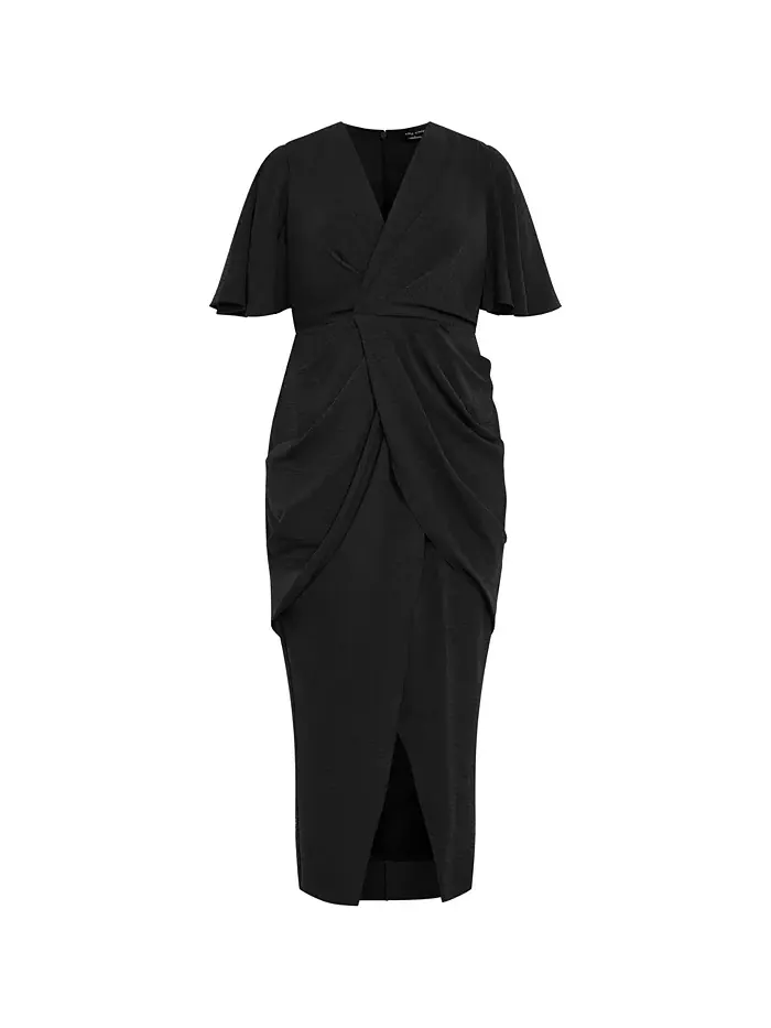 Платье макси Plus Size Braelynn CITY CHIC — изображение 4 из 5, черный