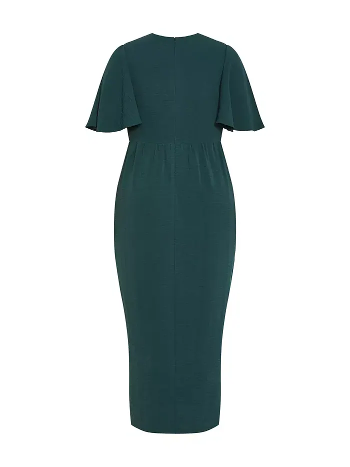 Платье макси Plus Size Braelynn CITY CHIC — изображение 3 из 4, изумруд