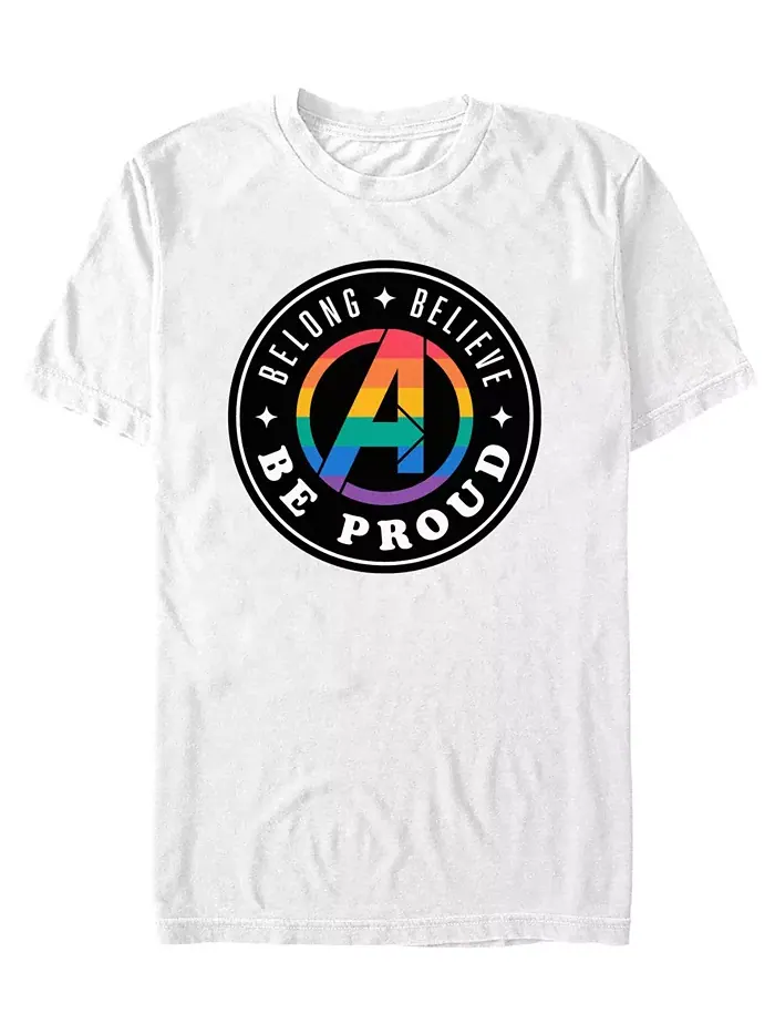 Мужская футболка с коротким рукавом Belong Believe Be Proud Fifth Sun — изображение 1 из 3, белый