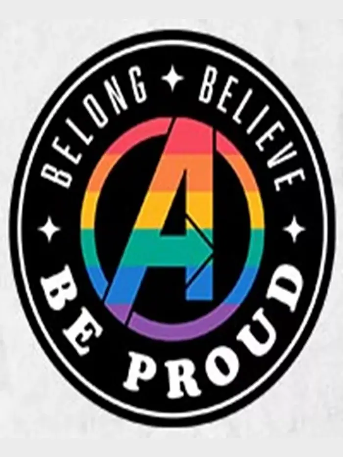 Мужская футболка с коротким рукавом Belong Believe Be Proud Fifth Sun — изображение 3 из 3, белый