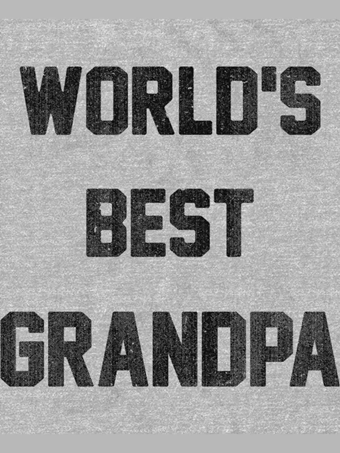 Мужская футболка с коротким рукавом "World's Best Grandpa" Fifth Sun — изображение 3 из 3, приглушенный