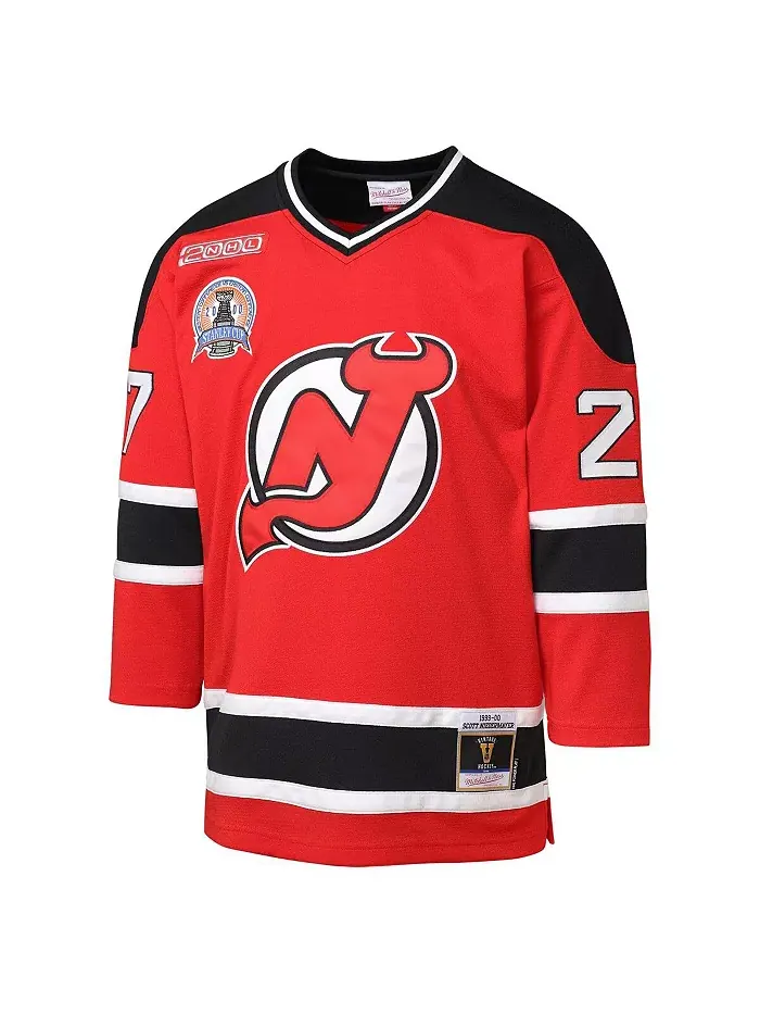 Футболка игрока Scott Niedermayer New Jersey Devils 1999/00 Blue Line для подростков — изображение 2 из 3, красный