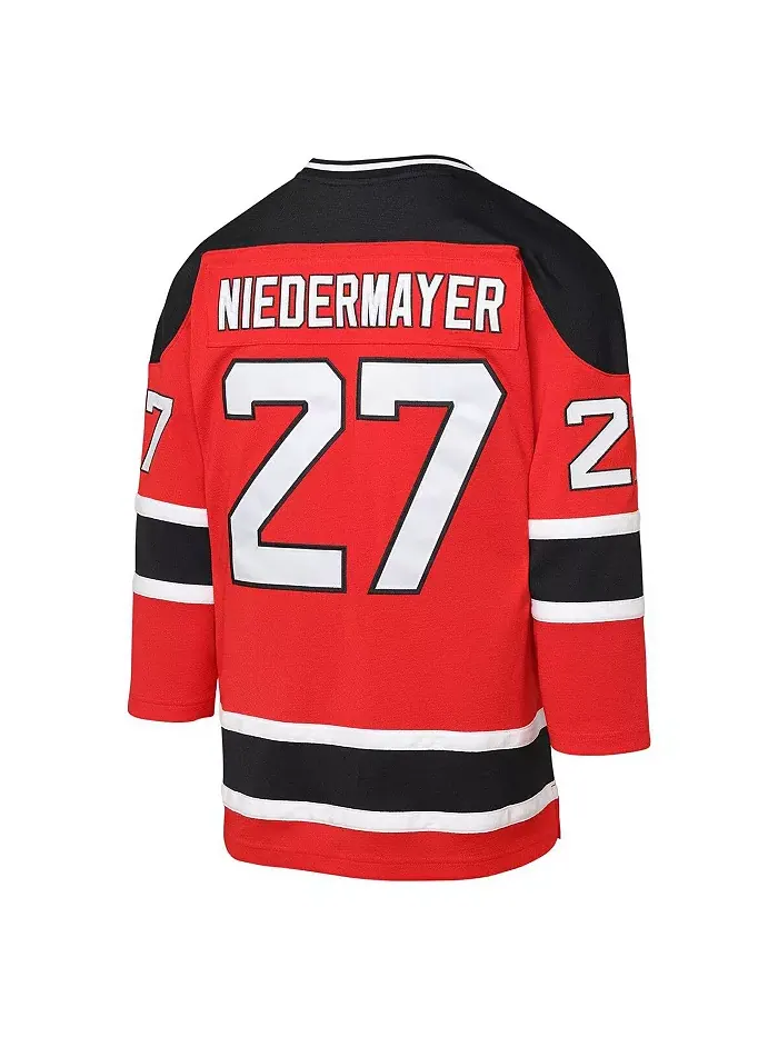 Футболка игрока Scott Niedermayer New Jersey Devils 1999/00 Blue Line для подростков — изображение 3 из 3, красный