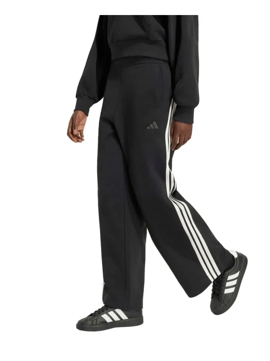 Широкие спортивные брюки с лампасами adidas Kit 3-Stripes Wide Pant