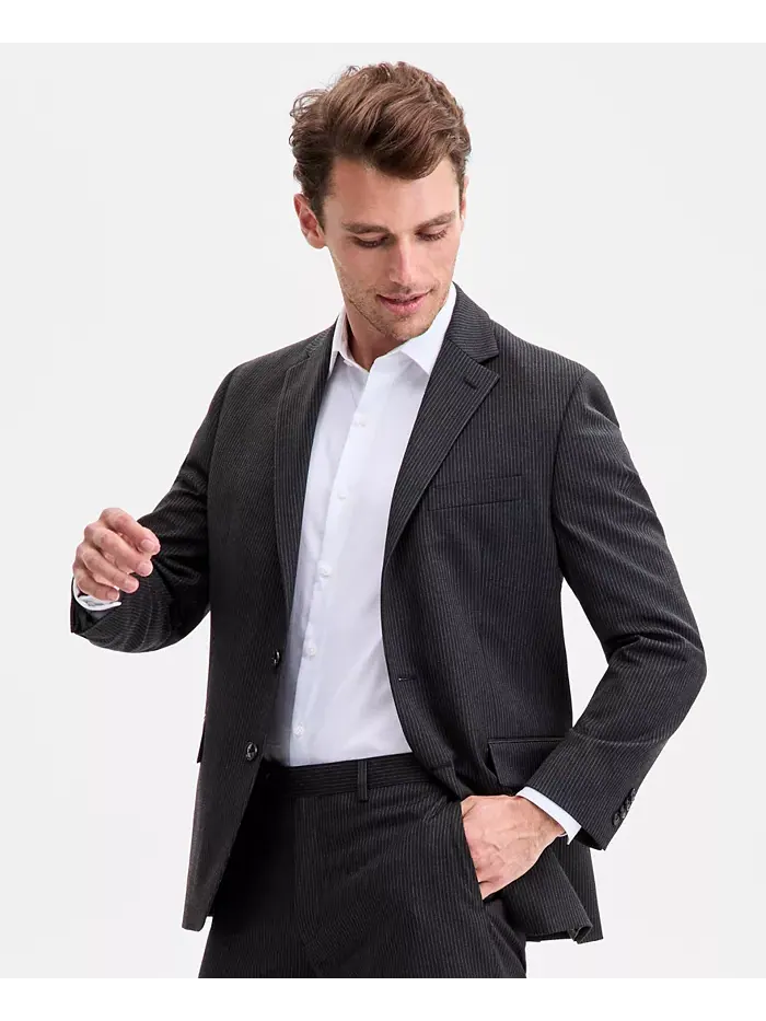 Мужской костюм Modern-Fit Perry Ellis Portfolio — изображение 3 из 10, черный