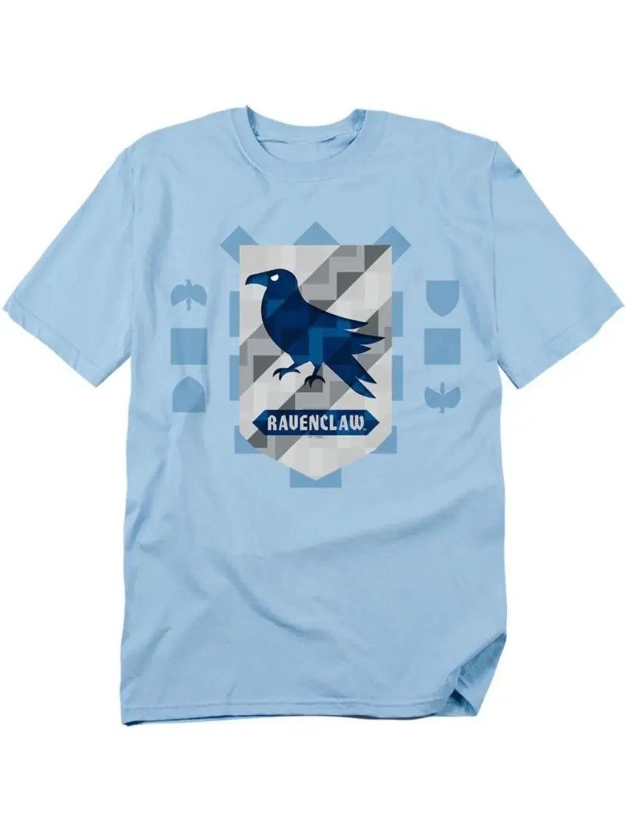 Футболка с принтом Abstract Ravenclaw House Shield Harry Potter — изображение 1 из 3, светлый синий
