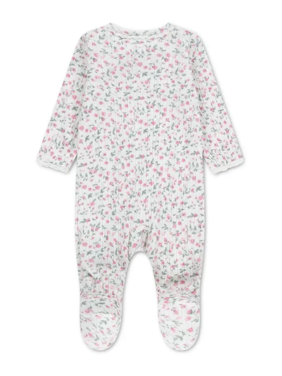 Детский комбинезон с длинным рукавом и кружевной отделкой abercrombie kids, Jet Stream Painted — изображение 2 из 3