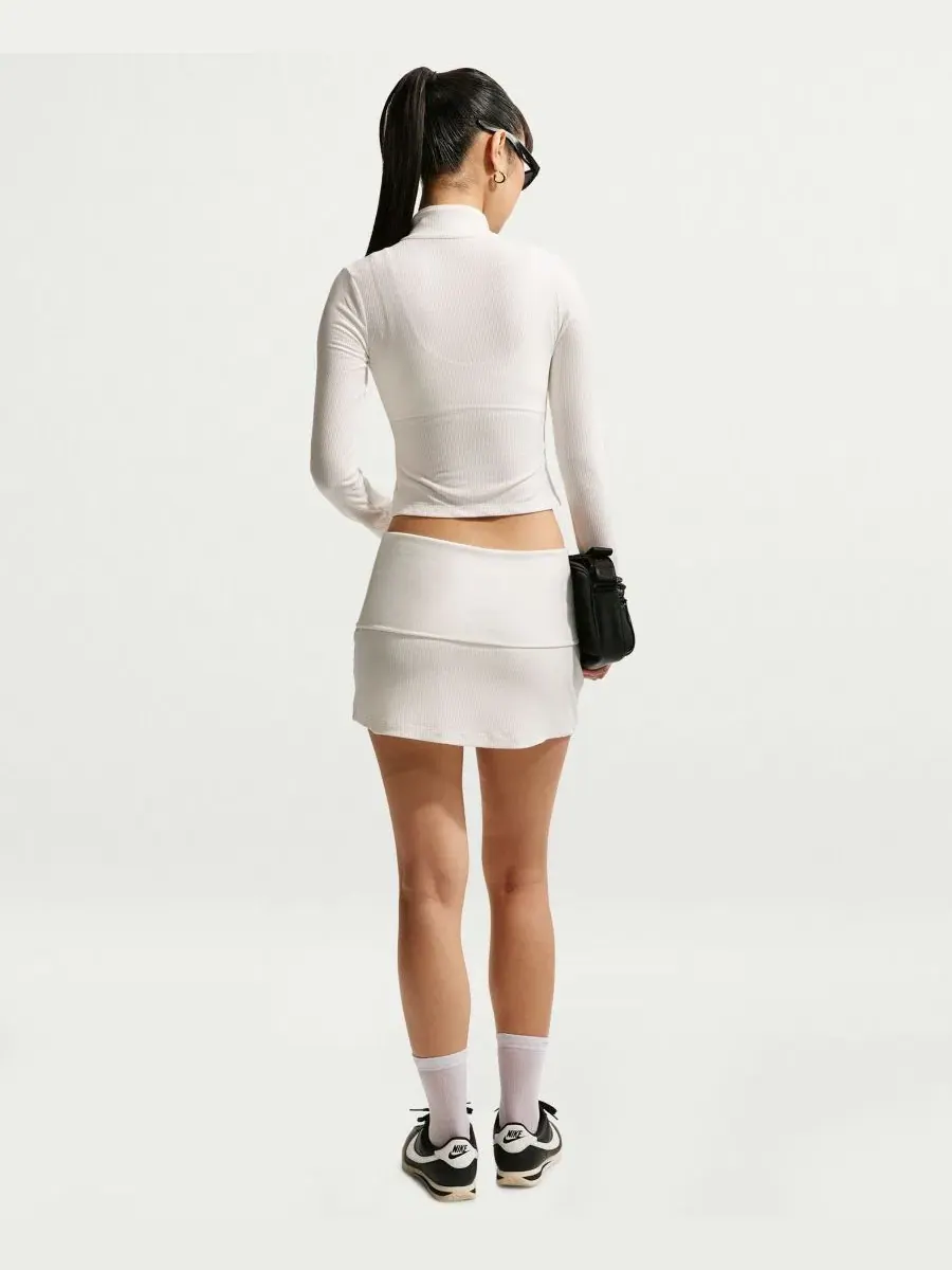 Юбка-шорты Nike Sportswear Chill Knit — изображение 5 из 6, черный