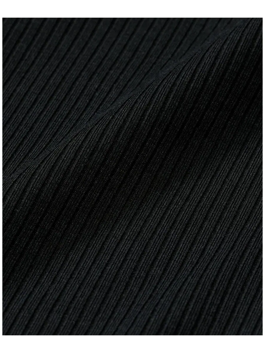 Юбка-шорты с защипом и встроенными шортами Nike Sportswear Chill Knit — изображение 6 из 6, черный