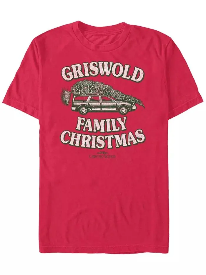 Мужская футболка с коротким рукавом National Lampoon Christmas Vacation Tie One Fifth Sun — изображение 1 из 1, красный