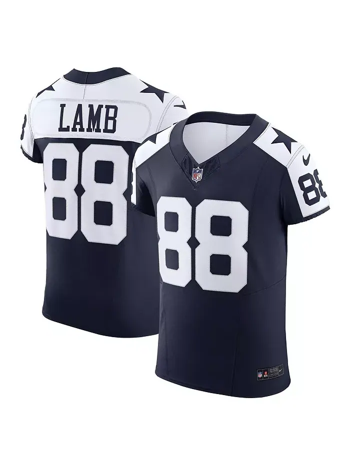 Мужская футболка Dallas Cowboys Vapor F.U.S.E. Elite с именем CeeDee Lamb Nike — изображение 1 из 5, темно-синий белый