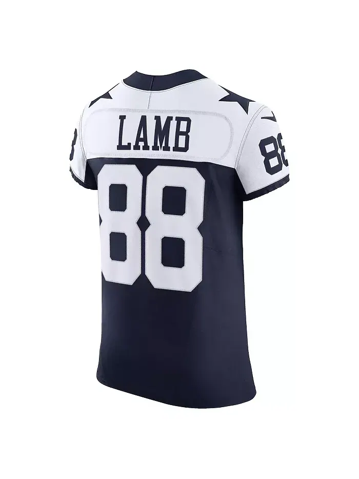 Мужская футболка Dallas Cowboys Vapor F.U.S.E. Elite с именем CeeDee Lamb Nike — изображение 2 из 5, темно-синий белый