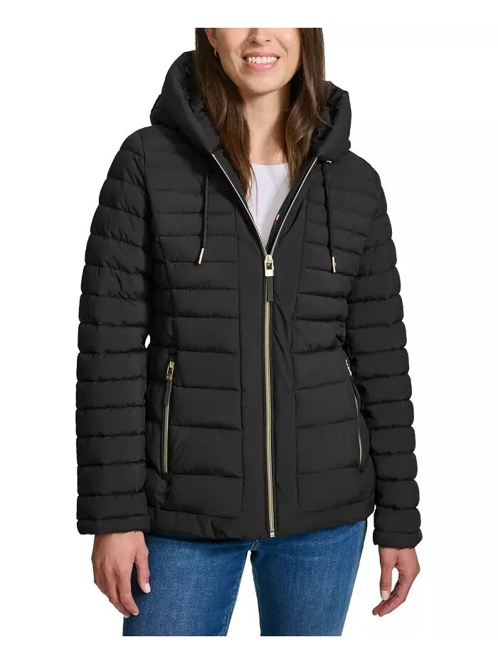 Женское складное стеганое пальто с капюшоном Tommy Hilfiger
