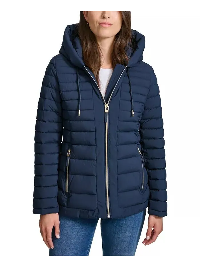 Женское складное стеганое пальто с капюшоном Tommy Hilfiger