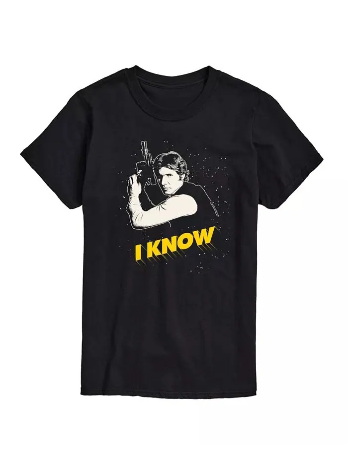 Мужская футболка с коротким рукавом Star Wars I Know AIRWAVES — изображение 1 из 3, черный