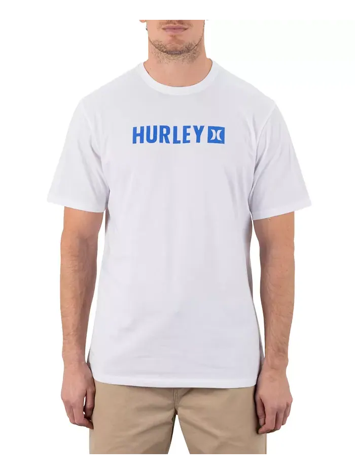 Мужская футболка Box с коротким рукавом Hurley — изображение 1 из 4, белый