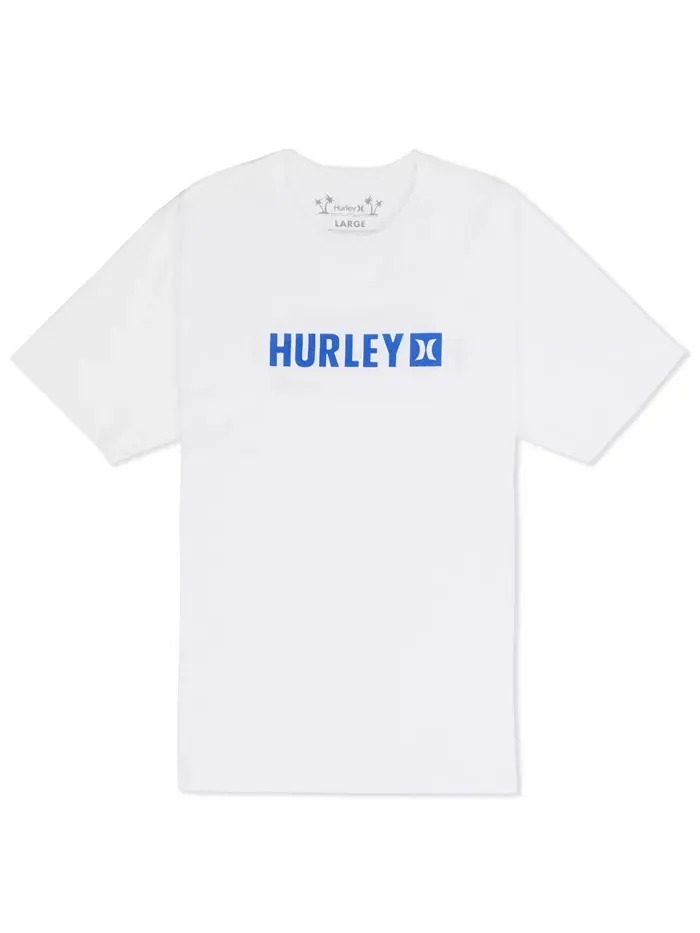 Мужская футболка Box с коротким рукавом Hurley — изображение 3 из 4, белый