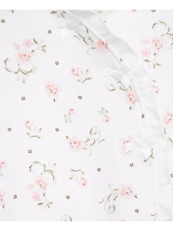 Подарочный набор для девочек "Vintage Rose", 6 предметов, хлопок Little Me — изображение 7 из 9, розовый
